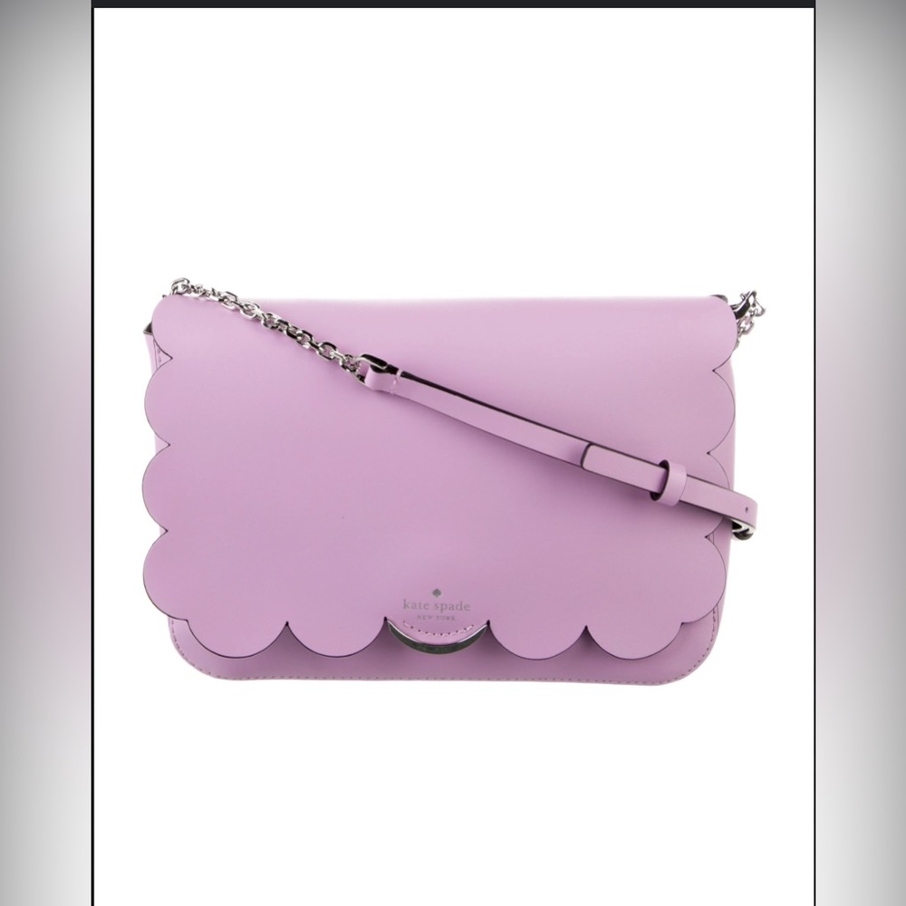 Kate Spade Addison Magnolia Street crossbody purse clutch bag Levander